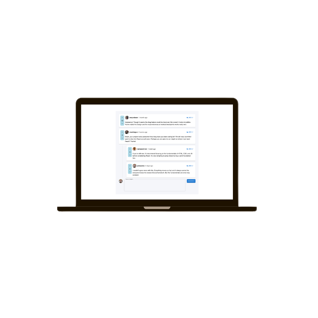 Screenshot of the project on various devices