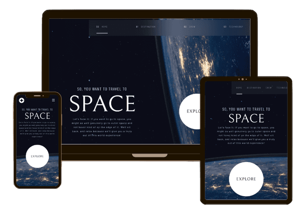 Screenshot of the project on various devices